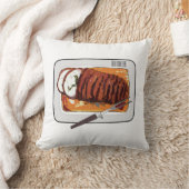 ローストターキーの胸の漫画イラストレーション クッション (ブランケット)