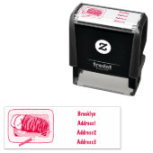 ローストターキーの胸の漫画イラストレーション セルフインキングスタンプ (インサイチュ)