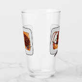 ローストターキーの胸の漫画イラストレーション タンブラーグラス (左)