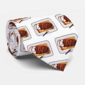 ローストターキーの胸の漫画イラストレーション ネクタイ (ロール)