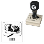 ローストターキーの胸の漫画イラストレーション ラバースタンプ (押印)