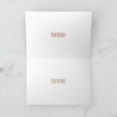 ローストターキーの胸肉の漫画イラスト カード (内部)