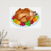 ローストターキー ポスター (キッチン)