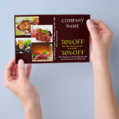 ローストチキンプライベートシェフダイナーケータリング チラシ (ハンドル)