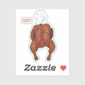 ローストチキン漫画イラストレーション シール (シート)