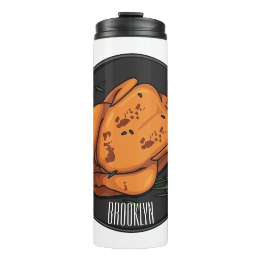 ローストチキン漫画イラストレーション タンブラー (正面)