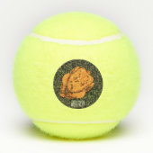 ローストチキン漫画イラストレーション テニスボール (裏面)