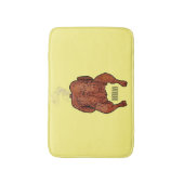 ローストチキン漫画イラストレーション バスマット (正面縦)