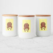 ローストチキン漫画イラストレーション フードラベル (ボトル)