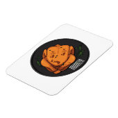ローストチキン漫画イラストレーション マグネット (左側)