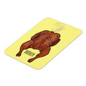 ローストチキン漫画イラストレーション マグネット (左側)