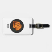 ローストチキン漫画イラストレーション ラゲッジタグ (正面横)