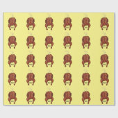 ローストチキン漫画イラストレーション ラッピングペーパー (フラット)