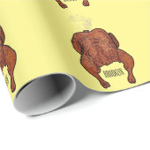 ローストチキン漫画イラストレーション ラッピングペーパー (ロールコーナー)