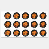 ローストチキン漫画イラストレーション ラベル (シート)