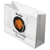 ローストチキン漫画イラストレーション ラージペーパーバッグ (正面アングル)