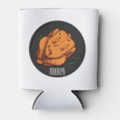 ローストチキン漫画イラストレーション 缶クーラー (正面)