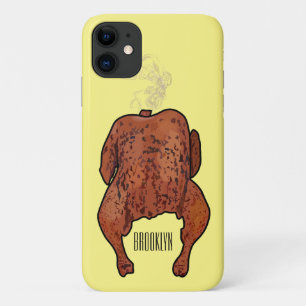ローストチキン漫画イラストレーション iPhone 11 ケース