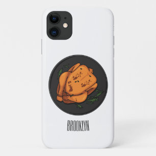 ローストチキン漫画イラストレーション iPhone 11 ケース