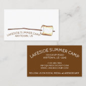 ローストトーストマーシュマロキャンピングサマーキャンプ 名刺 (正面/裏面)