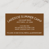 ローストトーストマーシュマロキャンピングサマーキャンプ 名刺 (裏面)