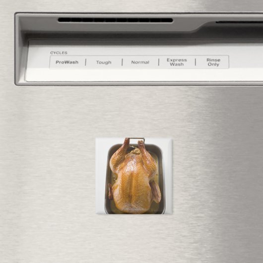 ローストト詰まったレイのローストターキー、クローズアップ マグネット (インサイチュ (食洗機))