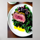 ローストヒトテンダーロイン皿 | AIアートポスター ポスター (正面)