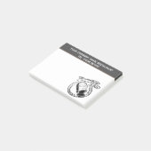 ローストビーフレストランイラストレーションテーマ ポストイット (アングル)