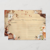 ローストフランスのレシピカード エンクロージャーカード (正面/裏面)