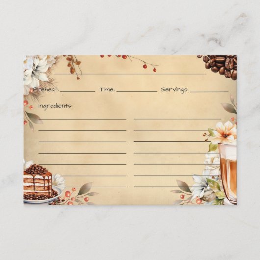 ローストフランスのレシピカード エンクロージャーカード (正面)