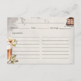 ローストベーシックフランスのレシピカード エンクロージャーカード