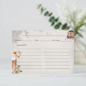 ローストベーシックフランスのレシピカード エンクロージャーカード (スタンド正面)