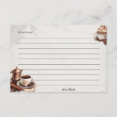 ローストベーシックフランスのレシピカード エンクロージャーカード (裏面)