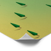 ロースバネットノルウェー湖地図アートプリント。 ポスター (角)