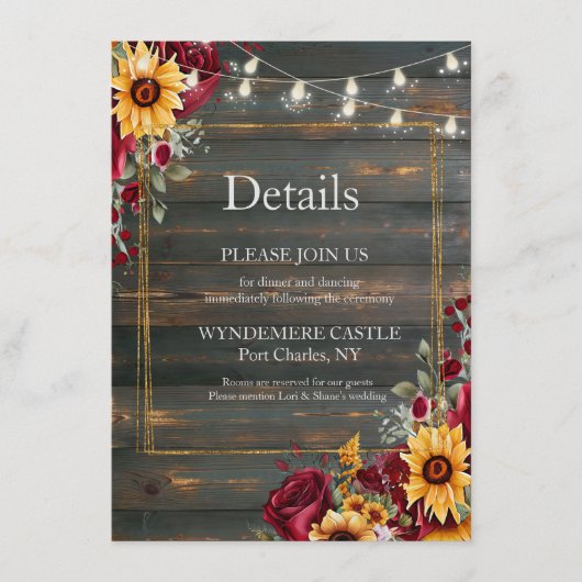 ローズとアスター エンクロージャーカード (正面)