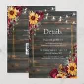 ローズとアスター エンクロージャーカード (正面/裏面)