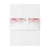 ローズとシャンパンのモダンでトレンディーなウェディング 招待状ベリーバンド (裏面例)