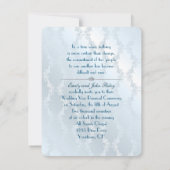 ローズとパールのブーケ 誓いの更新 招待状 (裏面)