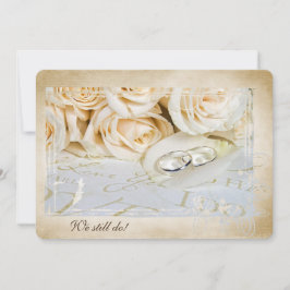 ローズとリングの誓い更新招待状 招待状