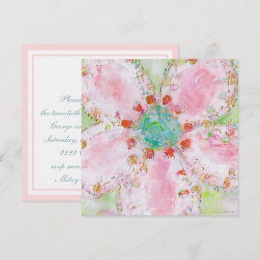 ローズの招待状 招待状 (正面/裏面)