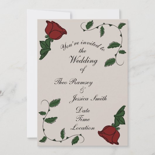 ローズの招待状 招待状 (正面)