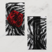 ローズの汚れたシマウマ01 名刺 (正面/裏面)