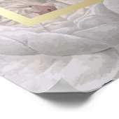 ローズの花の写真　生涯の祝いのサイン ポスター (角)