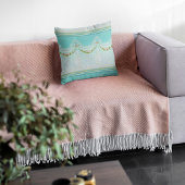 ローズの花ガーランド ラッシー スワッグ ボウ ノット ホームデコ クッション