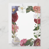 ローズの花束 お悔やみ フォト 生命の祝祭 招待状 (裏面)