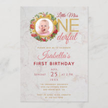 ローズの花輪のミス・ワンダフルフォト　ファーストバースデー