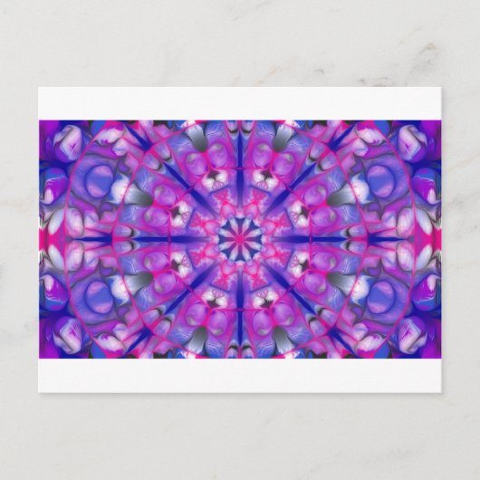 ローズアンドブルーマンダラ ポストカード (正面)