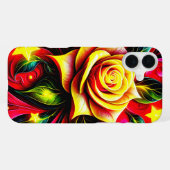 ローズアートフォンケース iPhoneケース (裏面横)