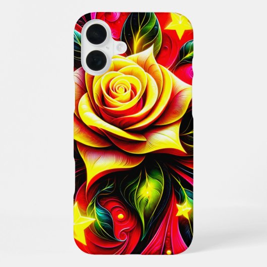 ローズアートフォンケース iPhoneケース (裏面)