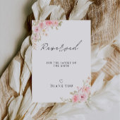 ローズウェディング予約花嫁家族サイン テンプレート